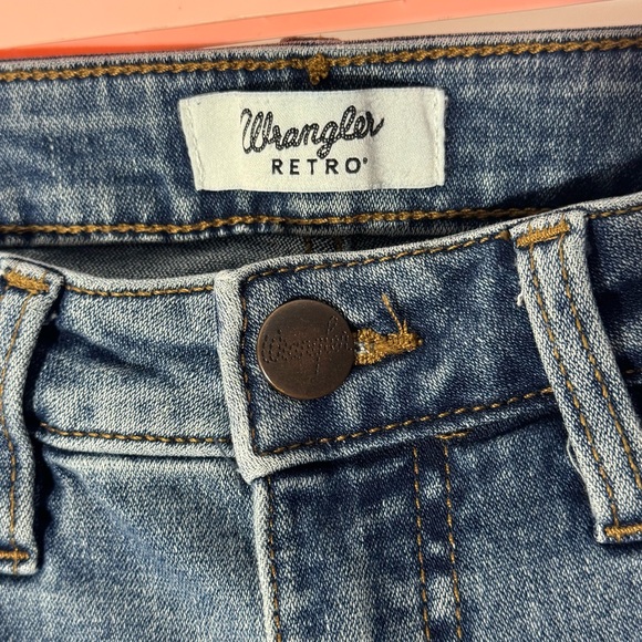 NWOT Wrangler Retro High Rise Bailey Bootcut Trouser Jeans Dark Wash 26x32 - Picture 11 of 11